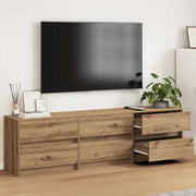 TV Jedinice Zidne 2 pcs Umjetnički hrast 180 x 34 x 50 cm