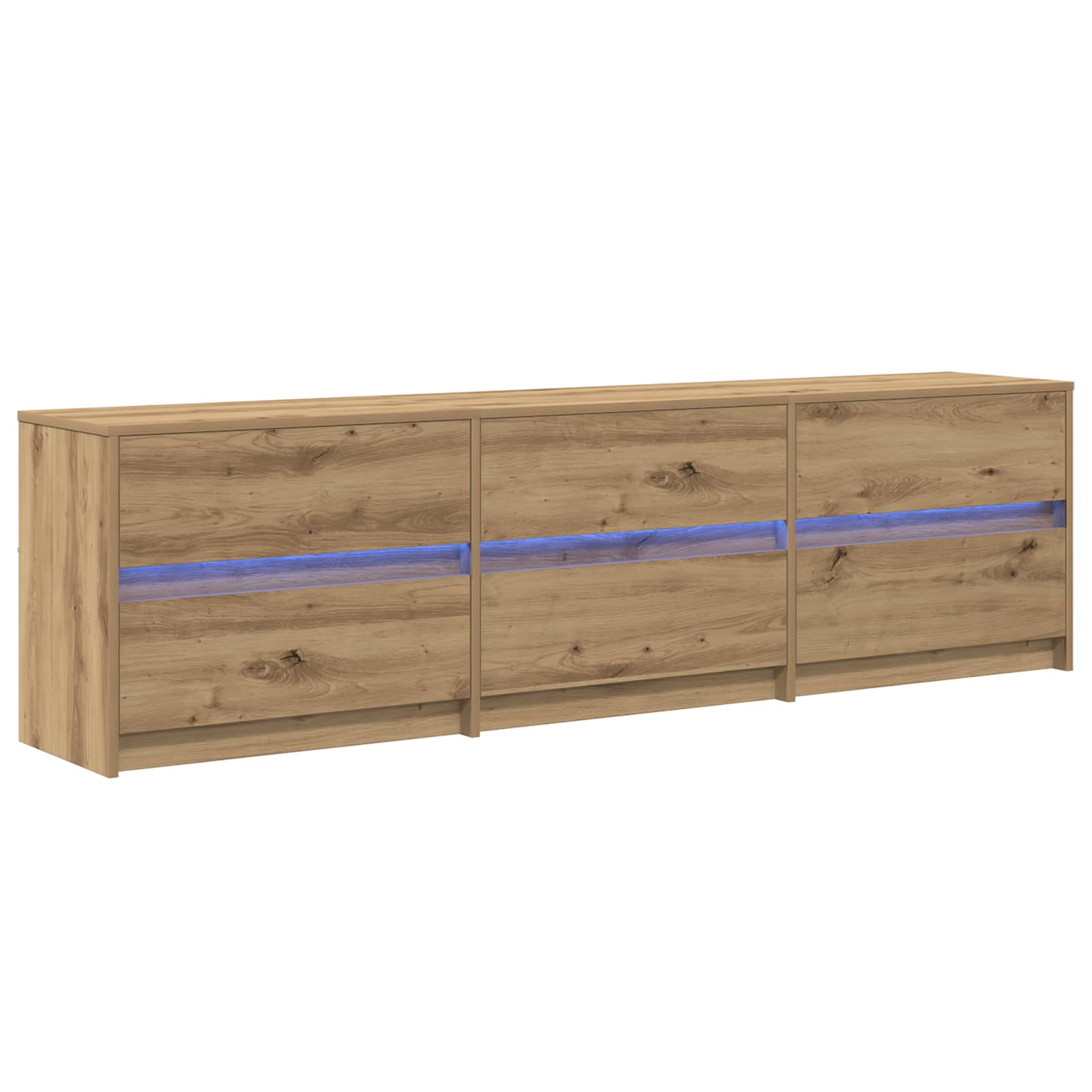 TV Jedinice Zidne 2 pcs Umjetnički hrast 180 x 34 x 50 cm