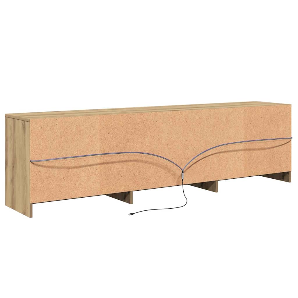 TV Jedinice Zidne 2 pcs Umjetnički hrast 180 x 34 x 50 cm
