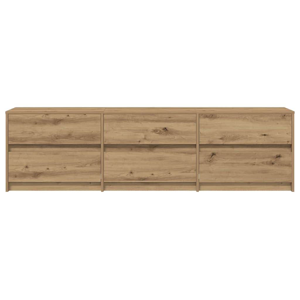 TV Jedinice Zidne 2 pcs Umjetnički hrast 180 x 34 x 50 cm