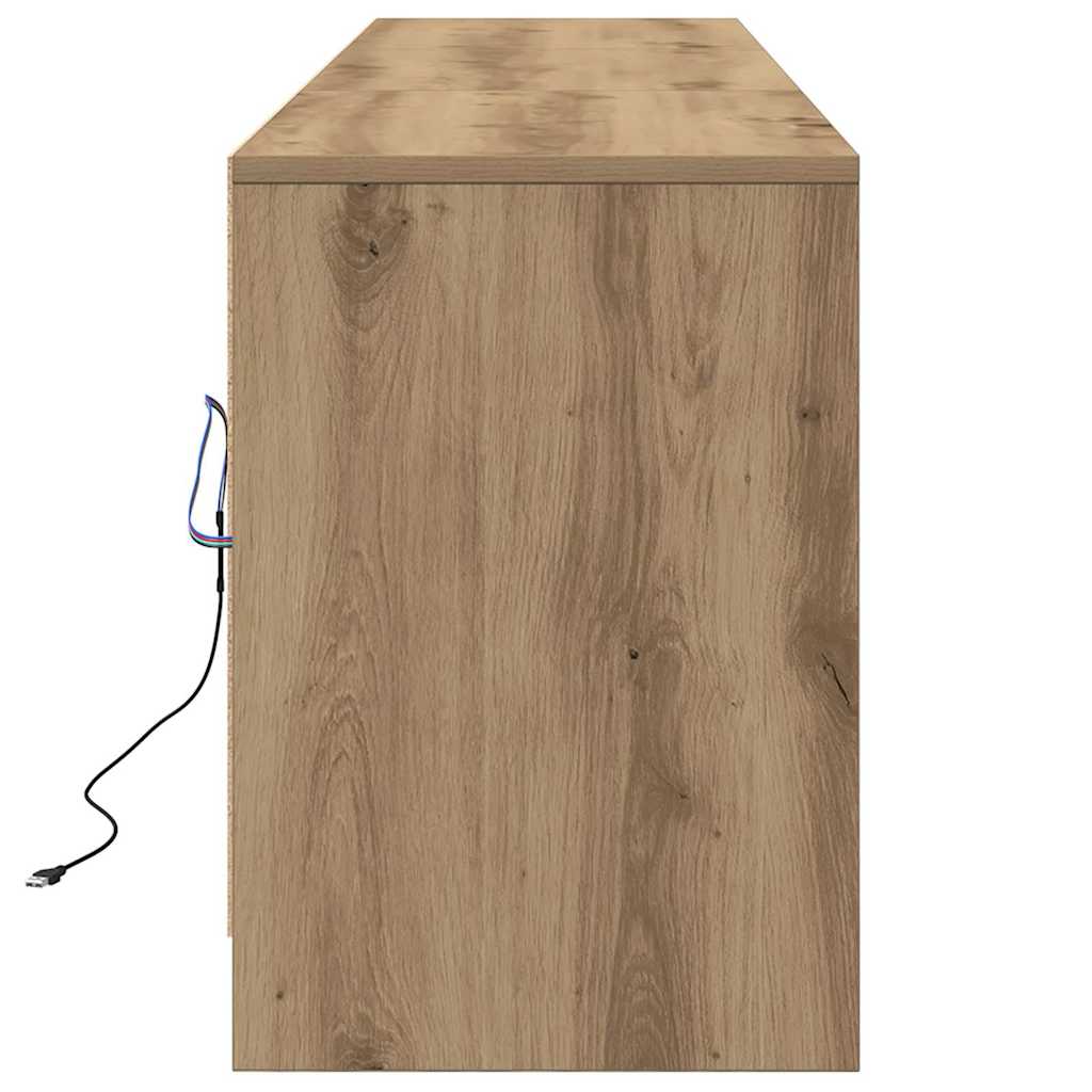 TV Jedinice Zidne 2 pcs Umjetnički hrast 180 x 34 x 50 cm