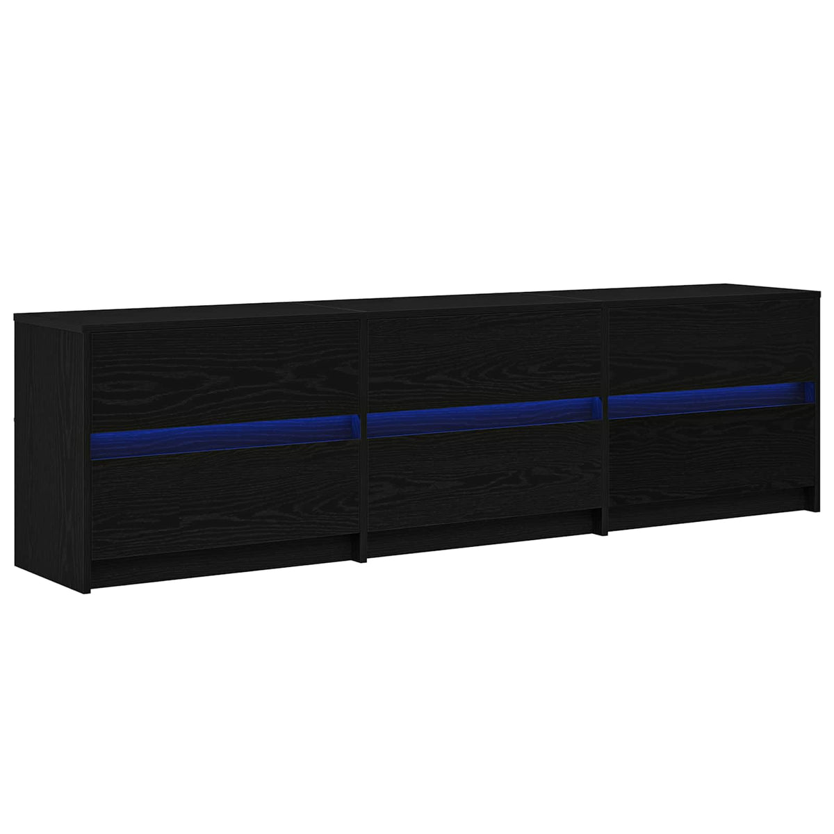 TV Jedinice 2 pcs Crni hrast 180 x 34 x 50 cm Konstruirano drvo