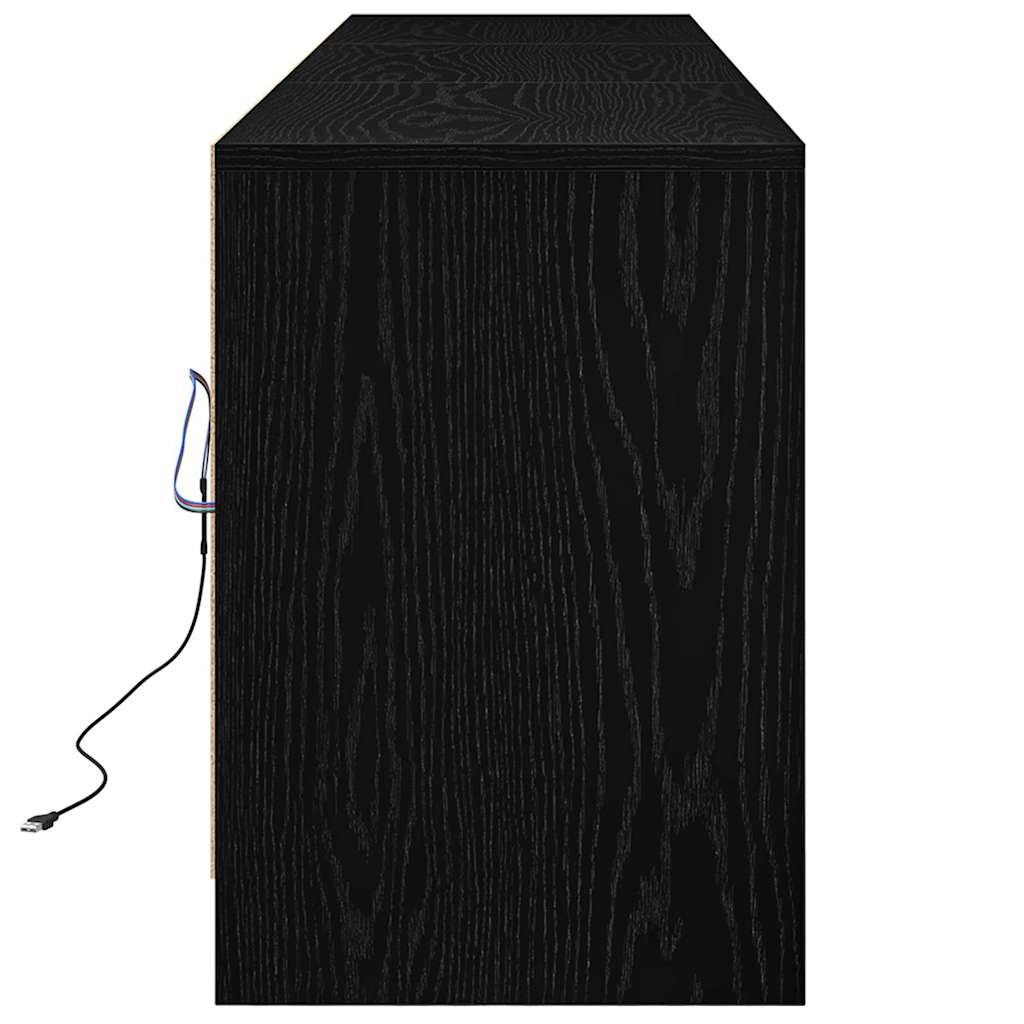 TV Jedinice 2 pcs Crni hrast 180 x 34 x 50 cm Konstruirano drvo