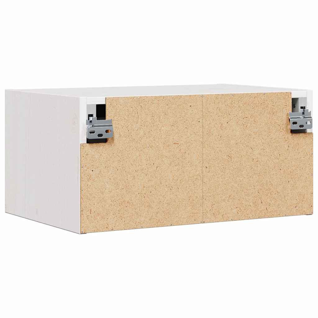 Noćni ormarić 2 pcs Bijelo 50 x 32,5 x 24 cm Masivna borovina