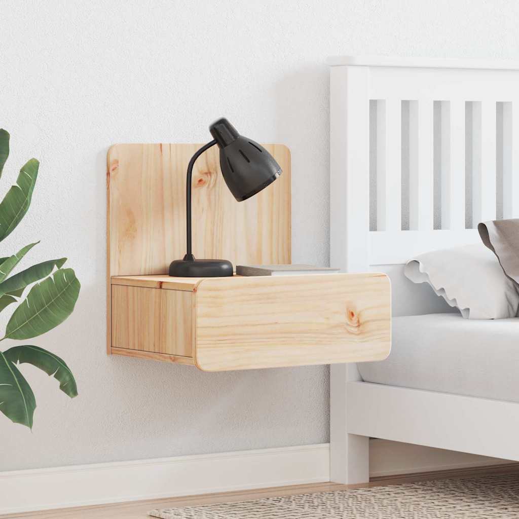 Noćni ormarić 2 pcs Smeđa 44 x 32,5 x 40 cm Masivna borovina