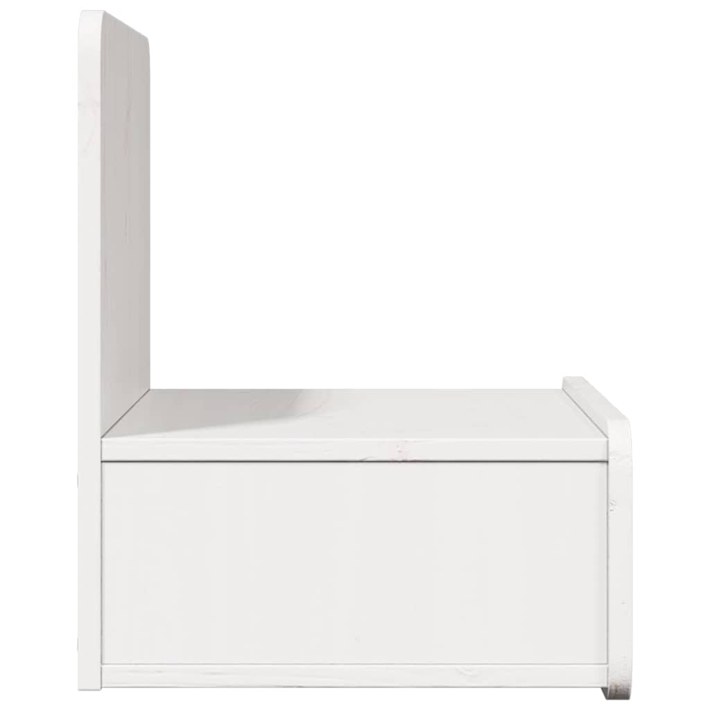 Noćni ormarić 2 pcs Bijelo 44 x 32,5 x 40 cm Masivna borovina