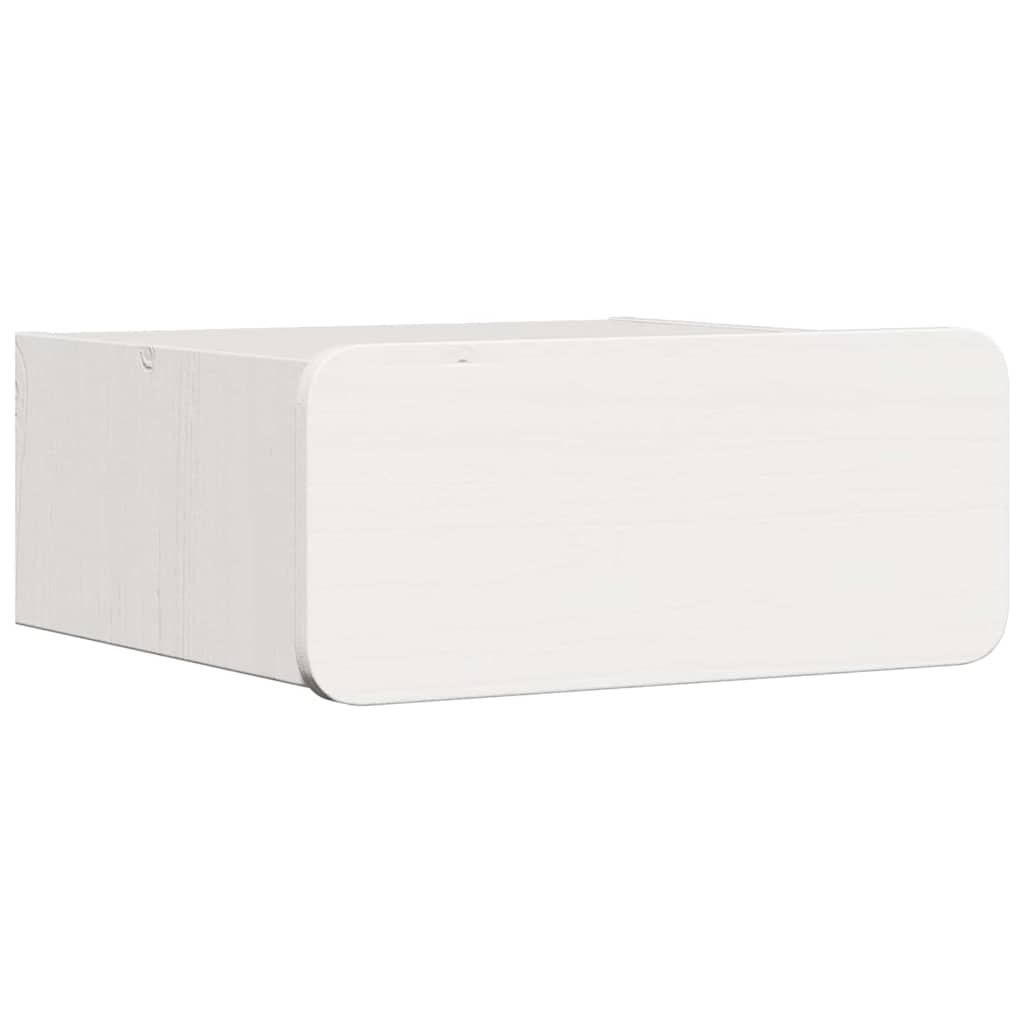 Noćni ormarić 2 pcs Bijelo 39 x 34 x 16,5 cm Masivna borovina