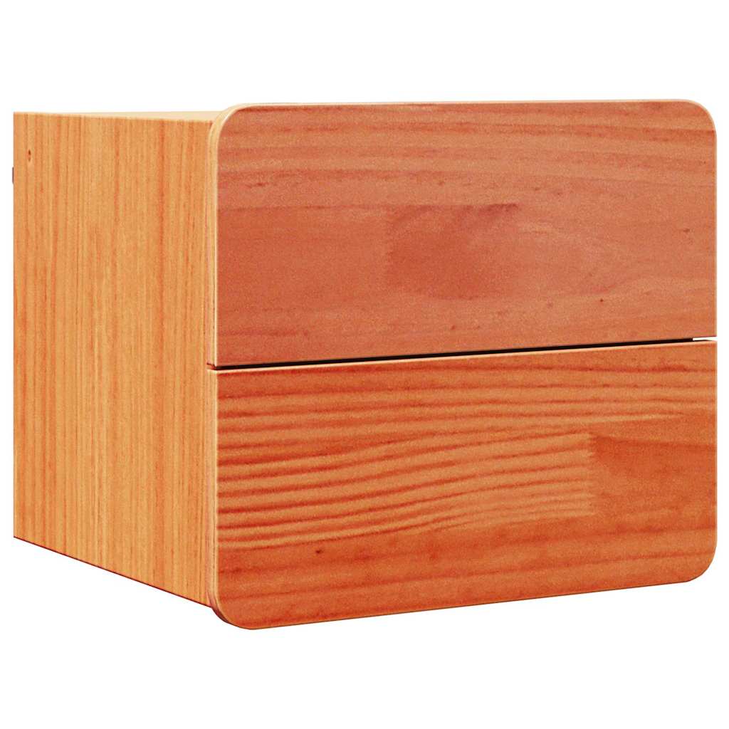 Noćni ormarić 2 pcs Smeđa 39 x 34 x 33 cm Masivna borovina