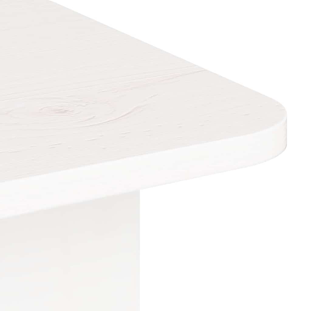 Kava Stol Bijelo 80 x 39,5 x 33,5 cm Masivna borovina