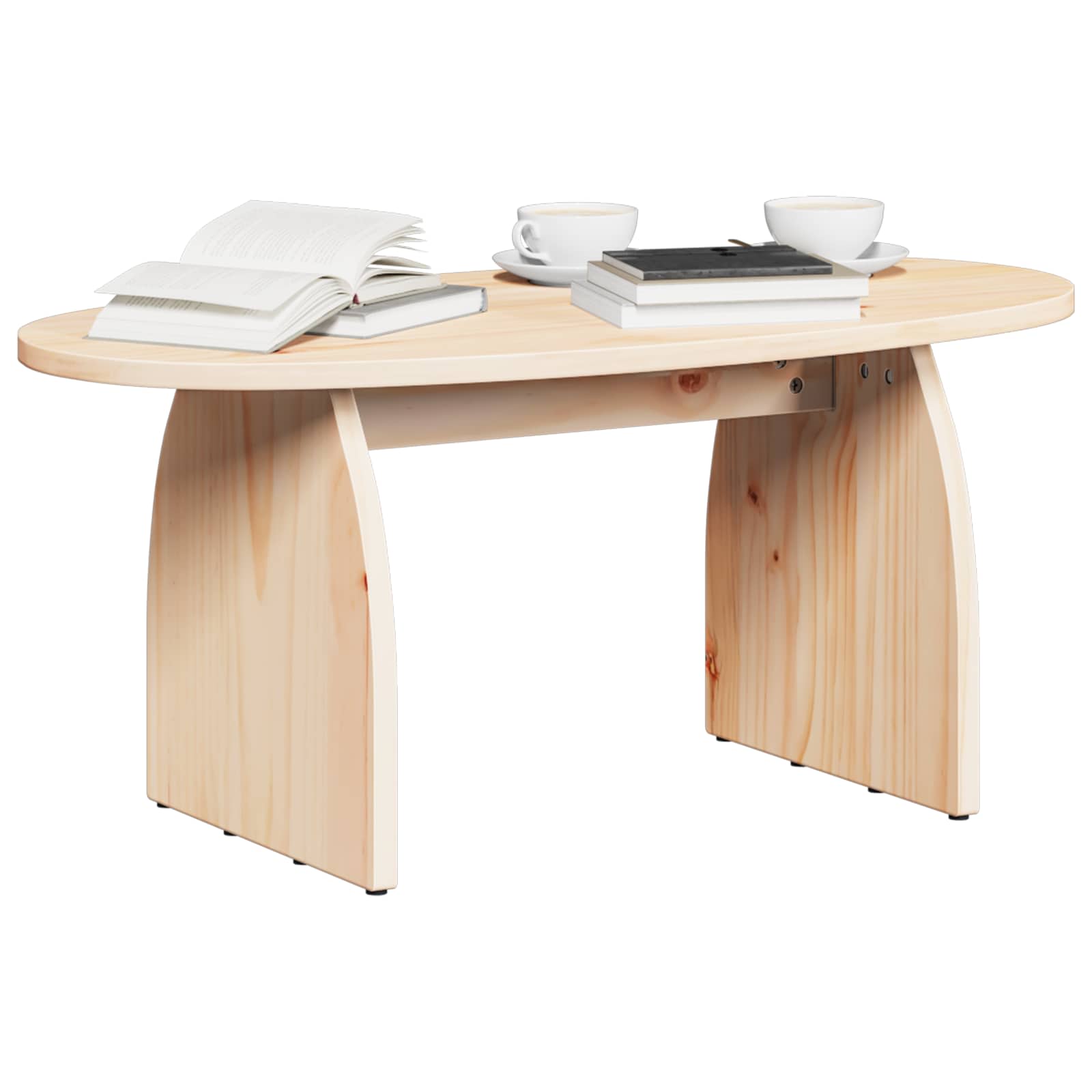 Kava Stol Smeđa 80 x 40 x 35 cm Čvrsto borovo drvo