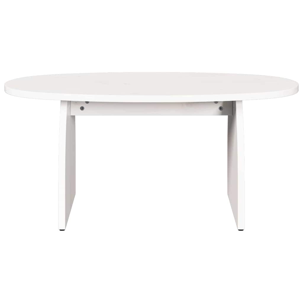 Kava Stol Bijelo 80 x 40 x 35 cm Čvrsto borovo drvo