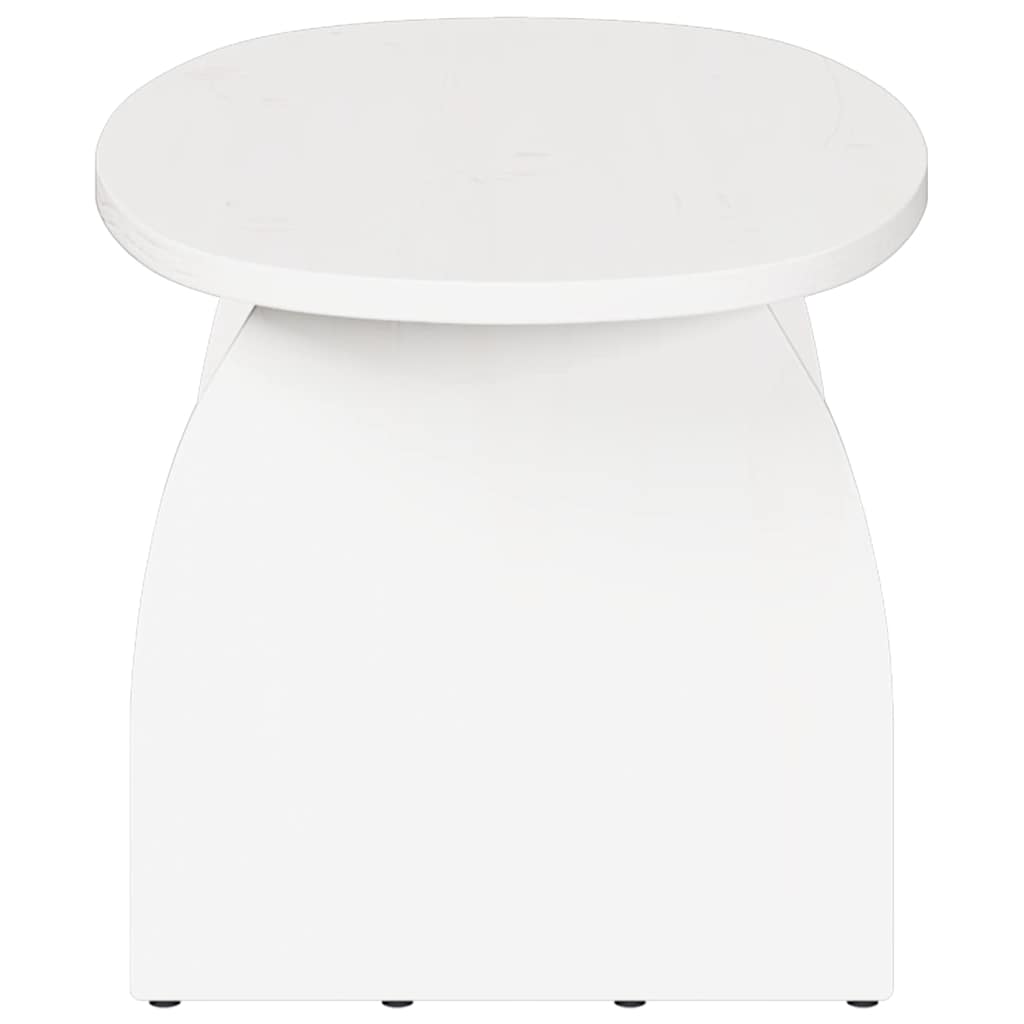 Kava Stol Bijelo 80 x 40 x 35 cm Čvrsto borovo drvo