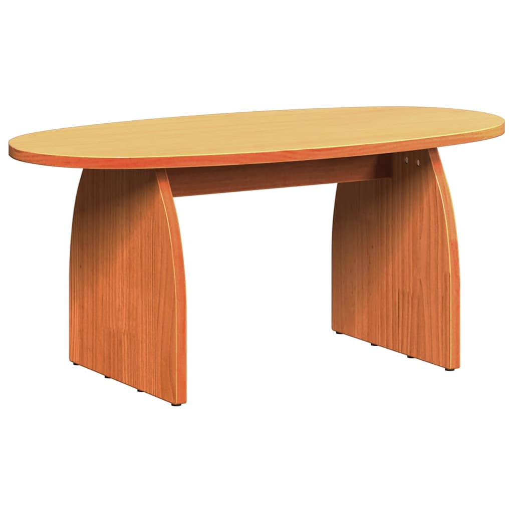 Kava Stol Vosak smeđa 80 x 40 x 35 cm Čvrsto borovo drvo