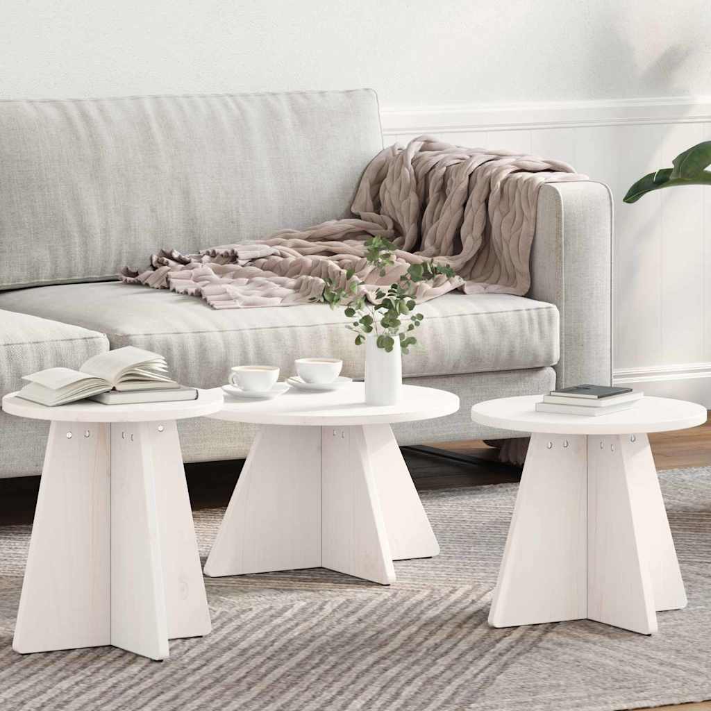 Kava Stol 3 pcs Bijelo
