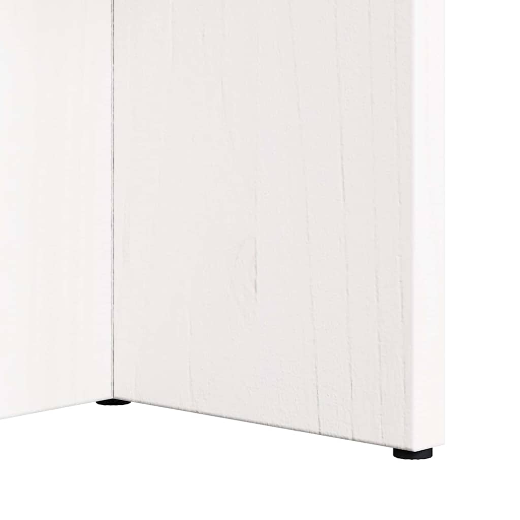 Kava Stol Bijelo 80 x 39,5 x 35 cm Čvrsto borovo drvo