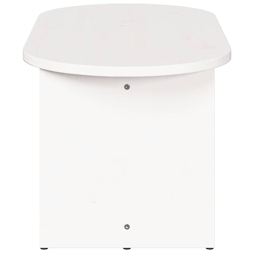 Kava Stol Bijelo 80 x 39,5 x 35 cm Čvrsto borovo drvo