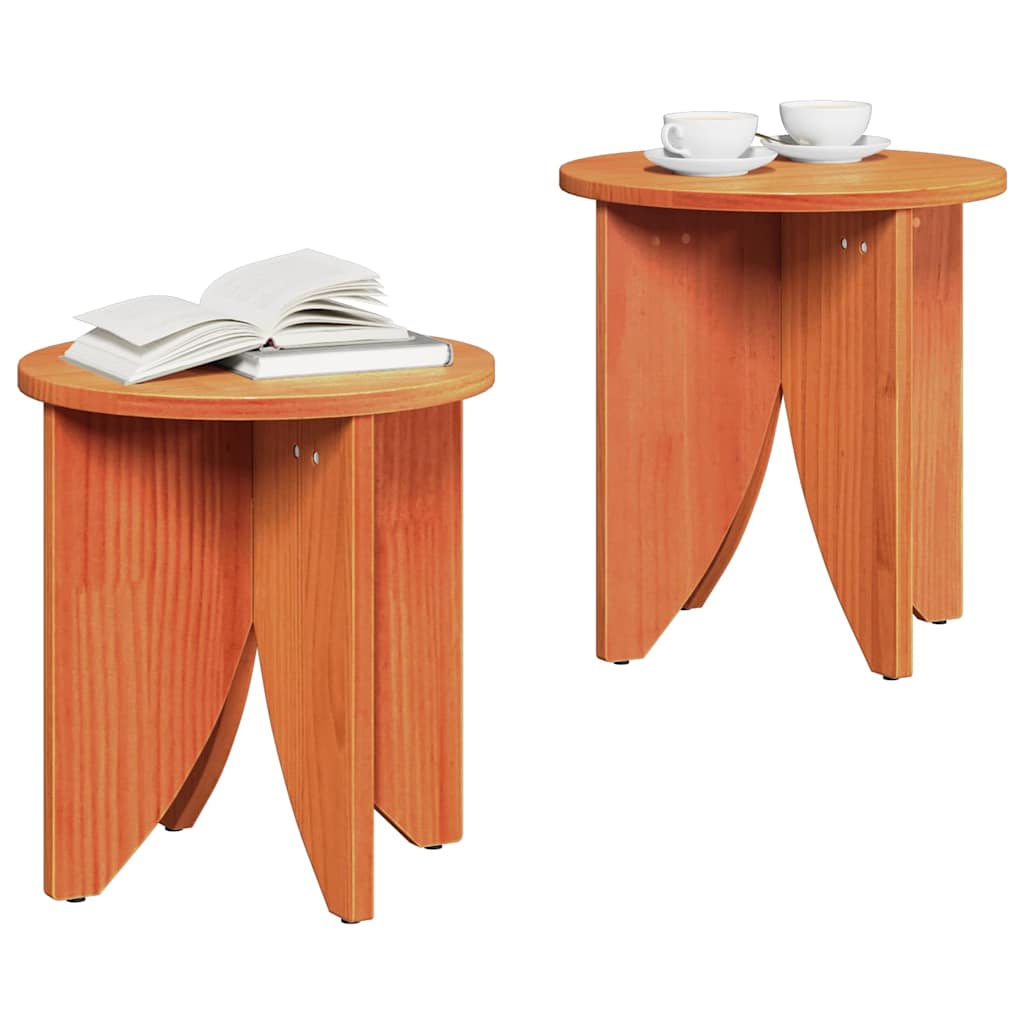 Kava Stol 2 pcs Vosak smeđa