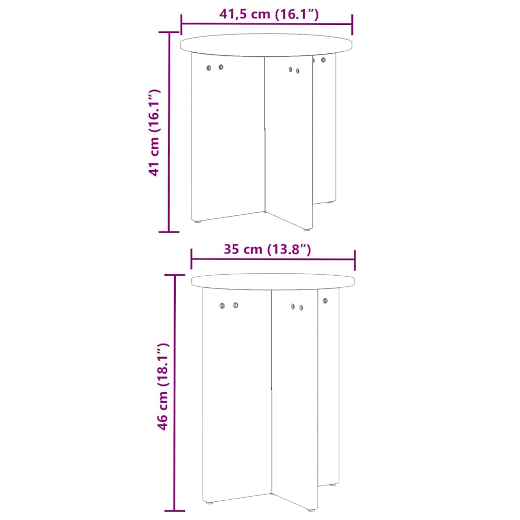 Kava Stol 2 pcs Prirodna