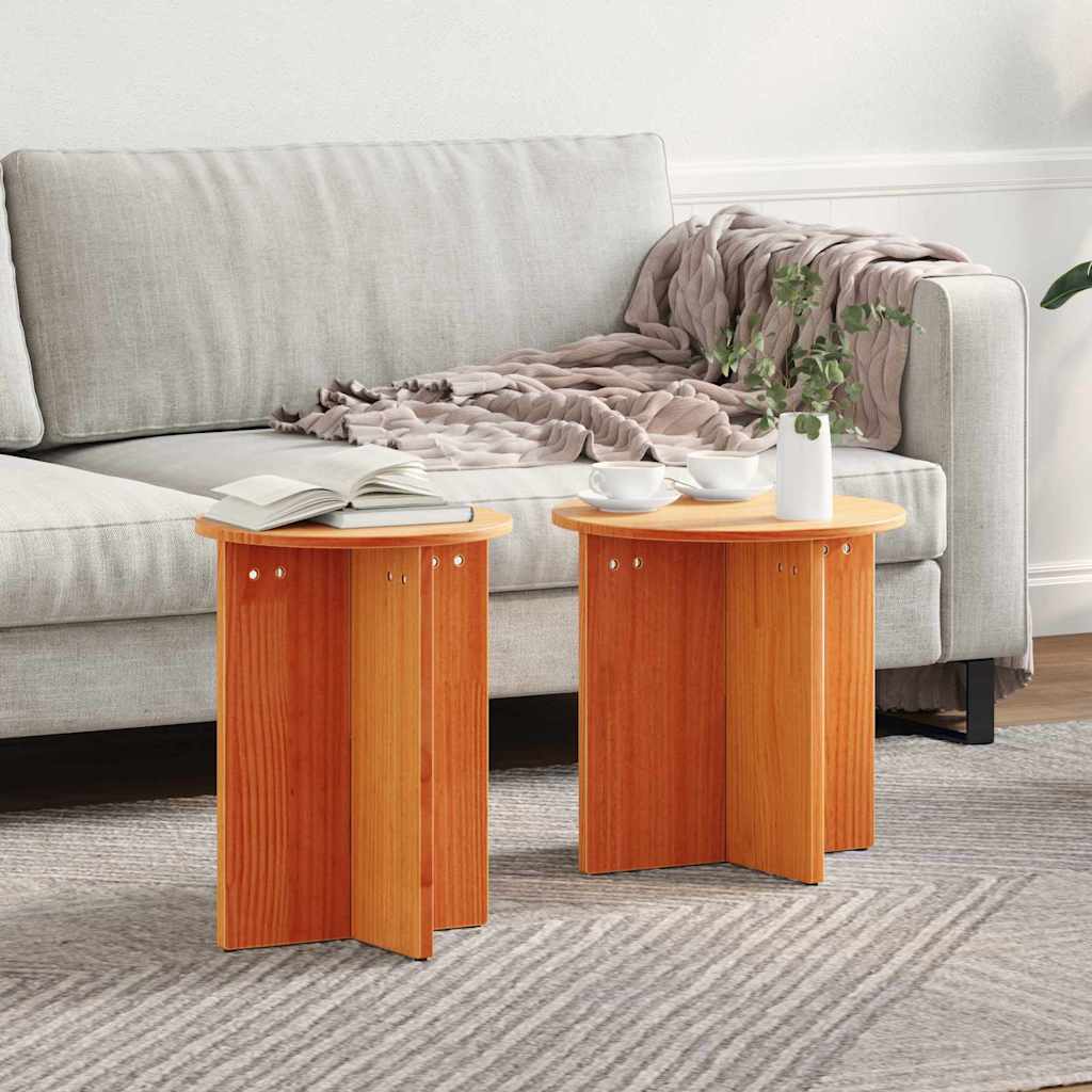 Kava Stol 2 pcs Vosak smeđa