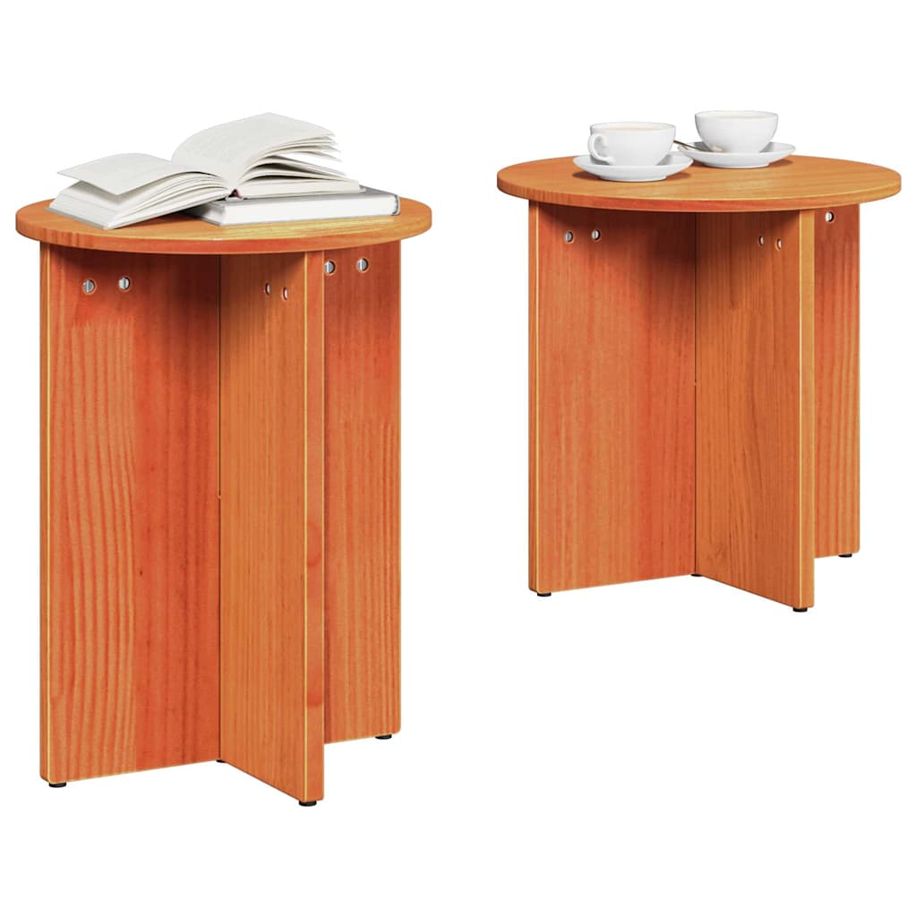 Kava Stol 2 pcs Vosak smeđa