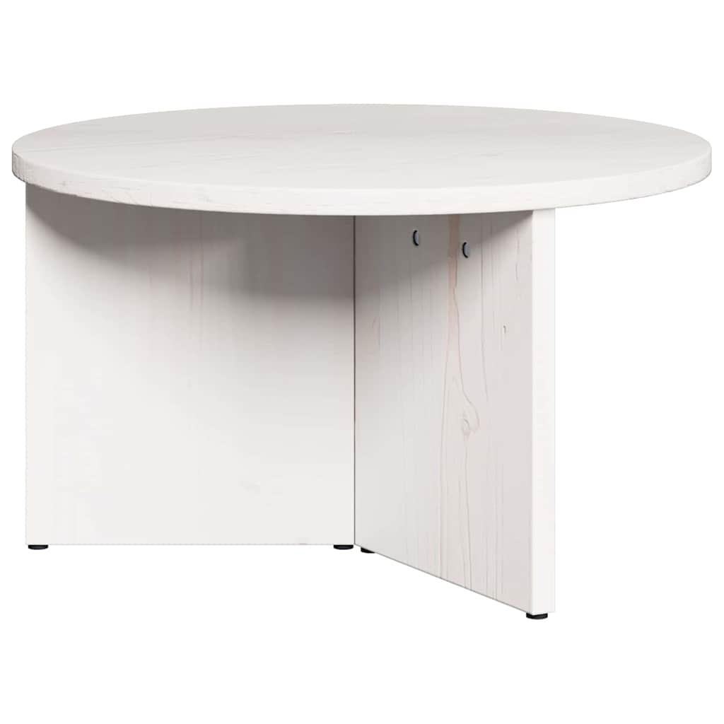 Kava Stol 2 pcs Bijelo Čvrsto borovo drvo