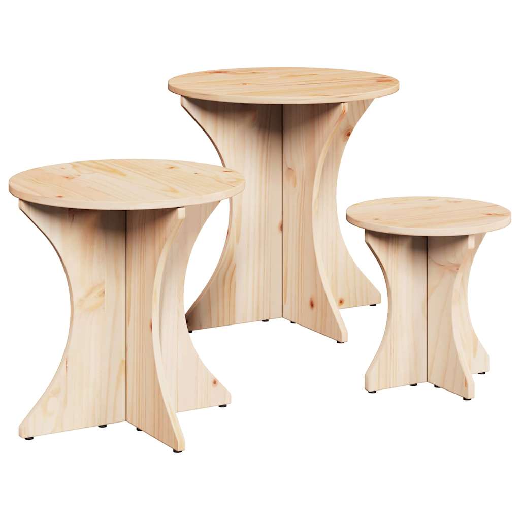 Kava Stol 3 pcs Prirodna