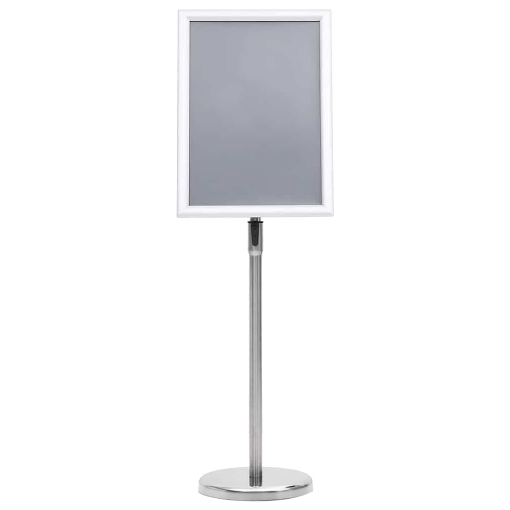 Stalci za plakate 2 pcs Srebrno 45 x 32,7 x 108 cm Aluminij