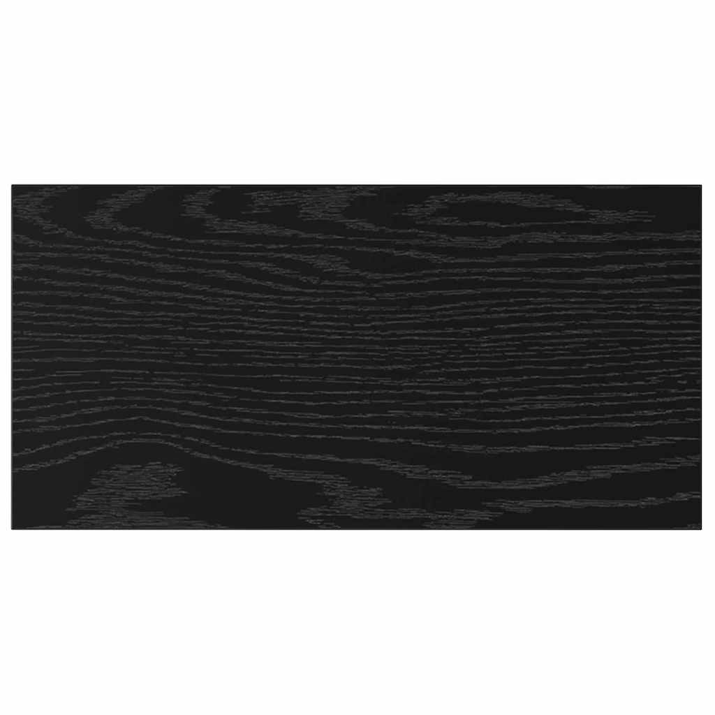 Police za knjige 4 pcs Crna 40 x 20 x 1,5 cm Konstruirano drvo