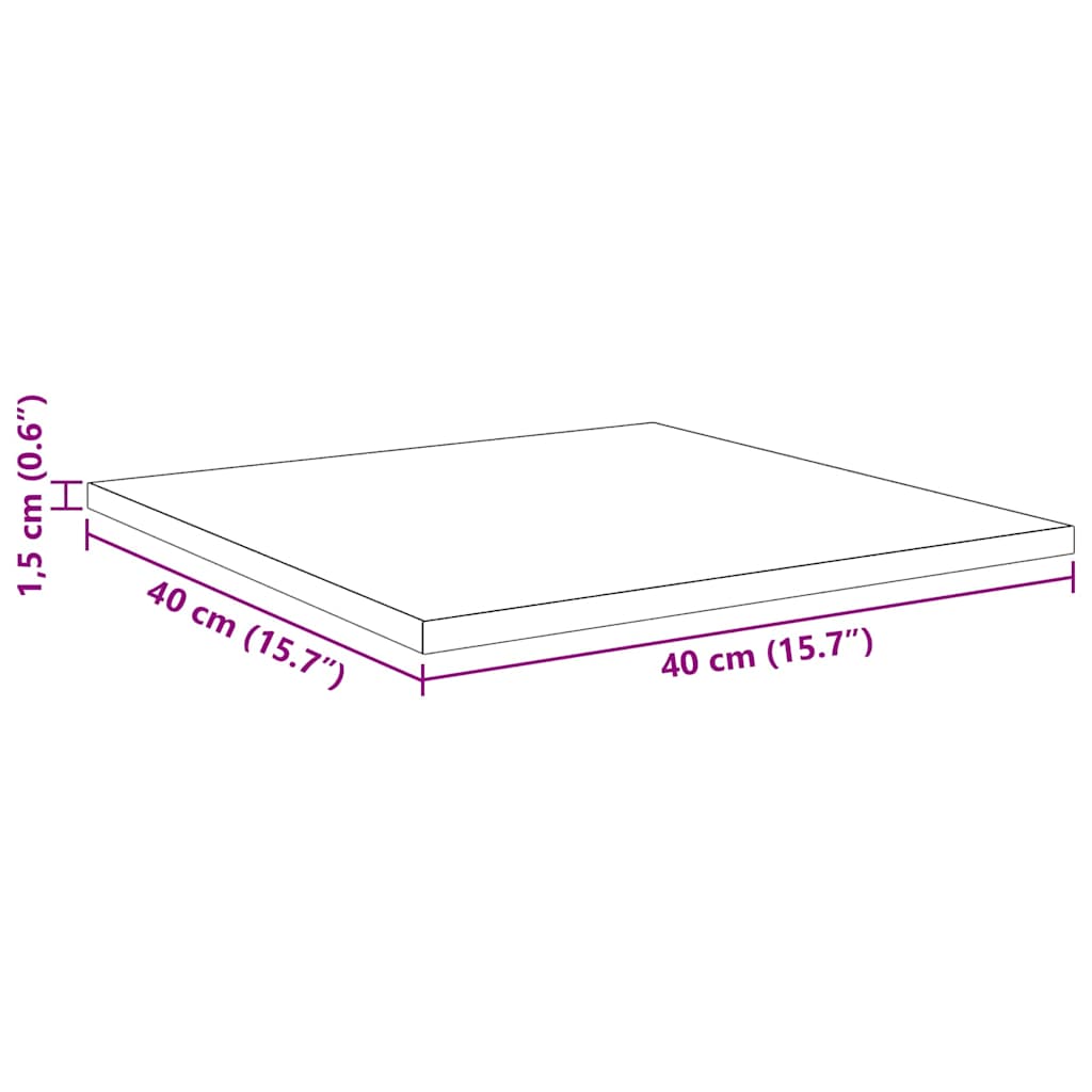 Police za knjige 4 pcs Smeđa 40 x 40 x 1,5 cm Konstruirano drvo