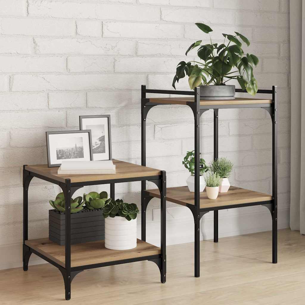 Police za knjige 4 pcs Smeđa 40 x 40 x 1,5 cm Konstruirano drvo