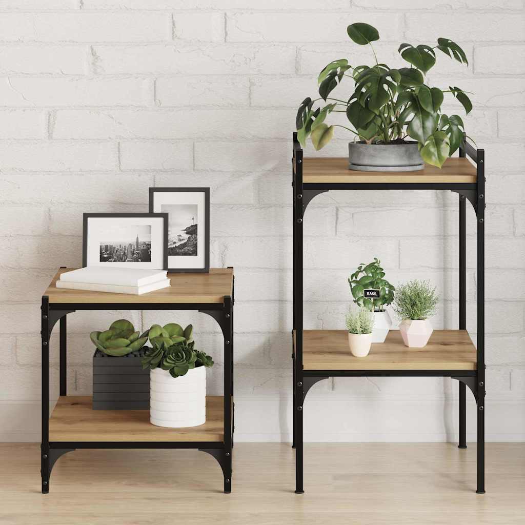 Police za knjige 4 pcs Smeđa 40 x 40 x 1,5 cm Konstruirano drvo