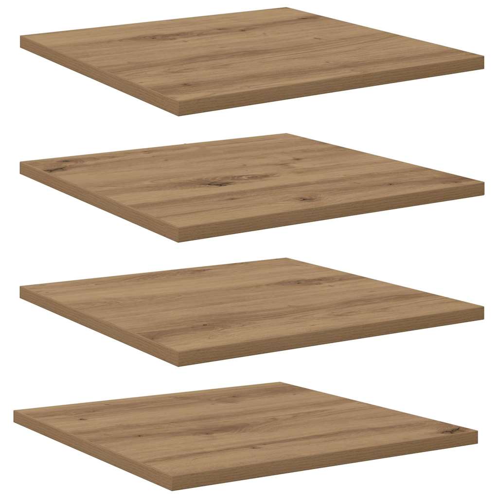 Police za knjige 4 pcs Smeđa 40 x 40 x 1,5 cm Konstruirano drvo