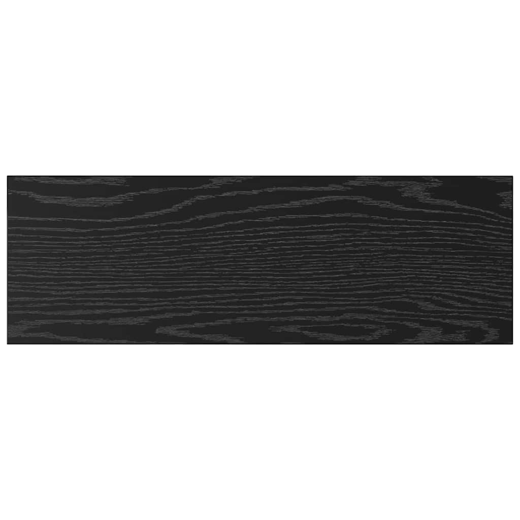 Police za knjige 4 pcs Crna 60 x 20 x 1,5 cm Konstruirano drvo