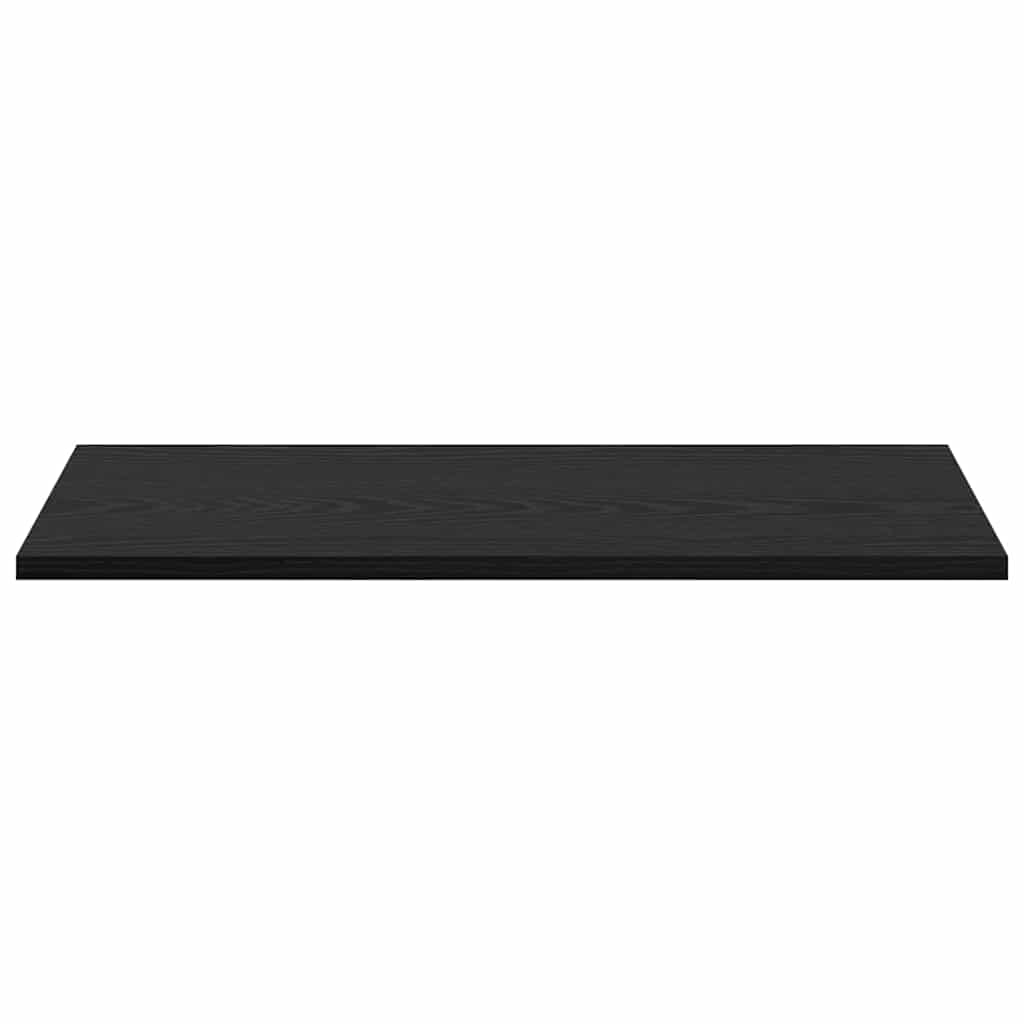 Police za knjige 4 pcs Crna 60 x 30 x 1,5 cm Konstruirano drvo