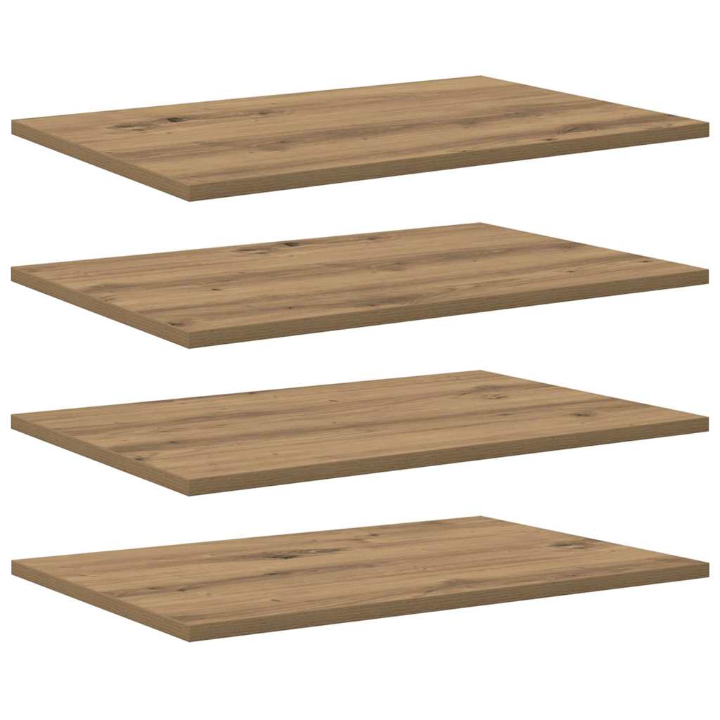 Police za knjige 4 pcs Smeđa 60 x 40 x 1,5 cm Konstruirano drvo