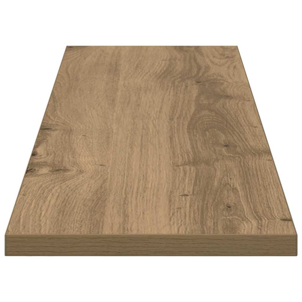Police za knjige 4 pcs Smeđa 80 x 20 x 1,5 cm Konstruirano drvo
