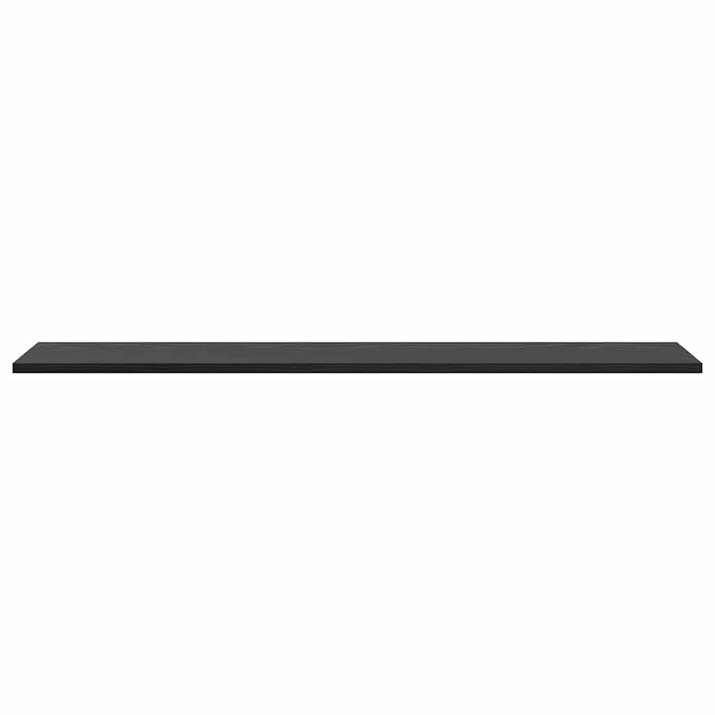 Police za knjige 4 pcs Crna 100 x 20 x 1,5 cm Konstruirano drvo