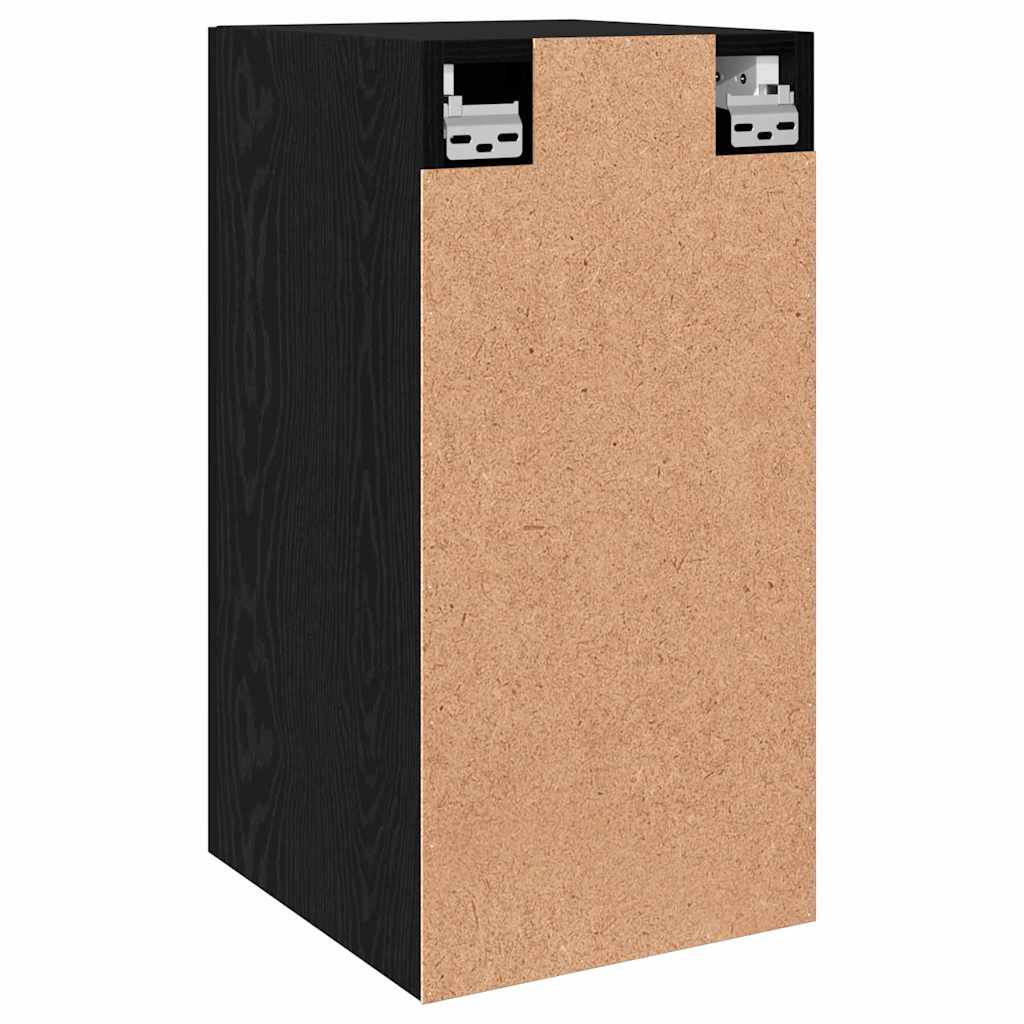 TV Kabinet za Zid Zidne 2 pcs Crni hrast 30,5 x 30 x 60 cm