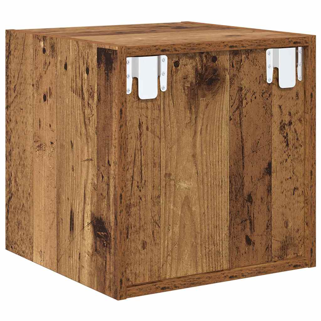 Ormar za Zid 2 pcs Staro drvo 37 x 37 x 37 cm Konstruirano drvo