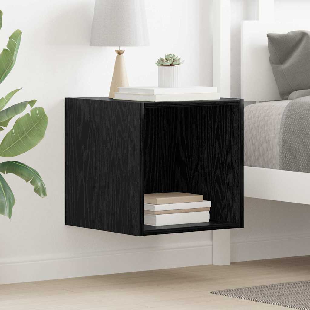 Ormar za Zid Zidne Crni hrast 37 x 37 x 37 cm Konstruirano drvo