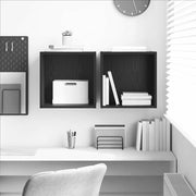 Ormar za Zid 2 pcs Crni hrast 37 x 37 x 37 cm Konstruirano drvo