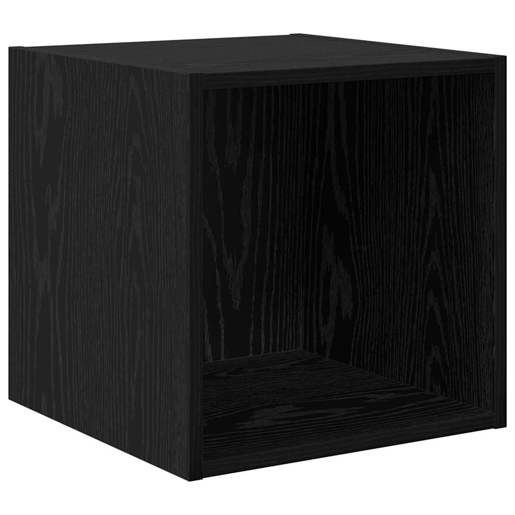 Ormar za Zid 2 pcs Crni hrast 37 x 37 x 37 cm Konstruirano drvo