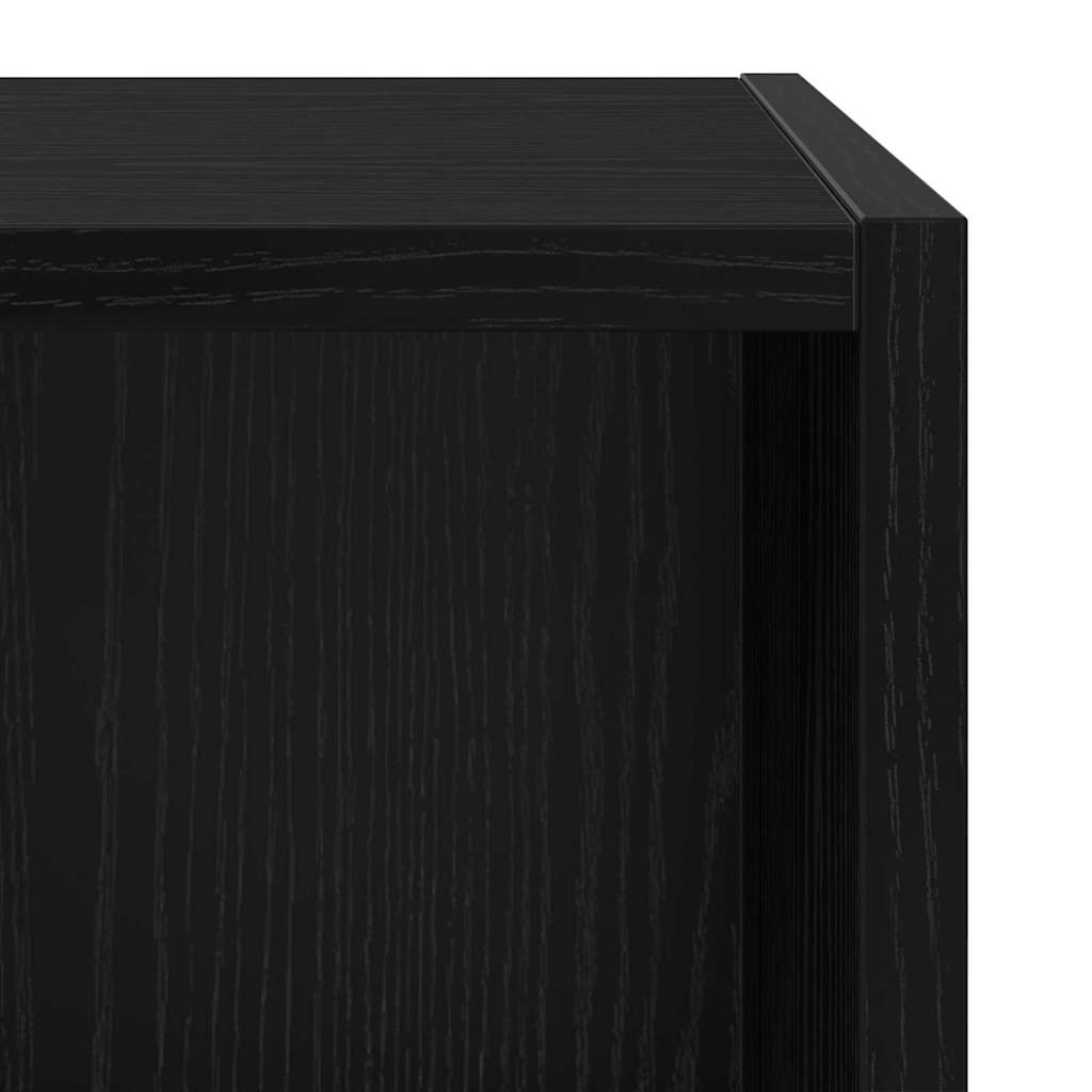 Set TV komoda Crni hrast 37 x 37 x 72 cm Konstruirano drvo