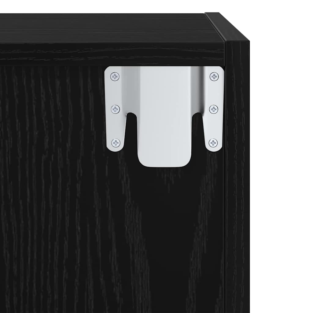 Set TV komoda Crni hrast 37 x 37 x 72 cm Konstruirano drvo