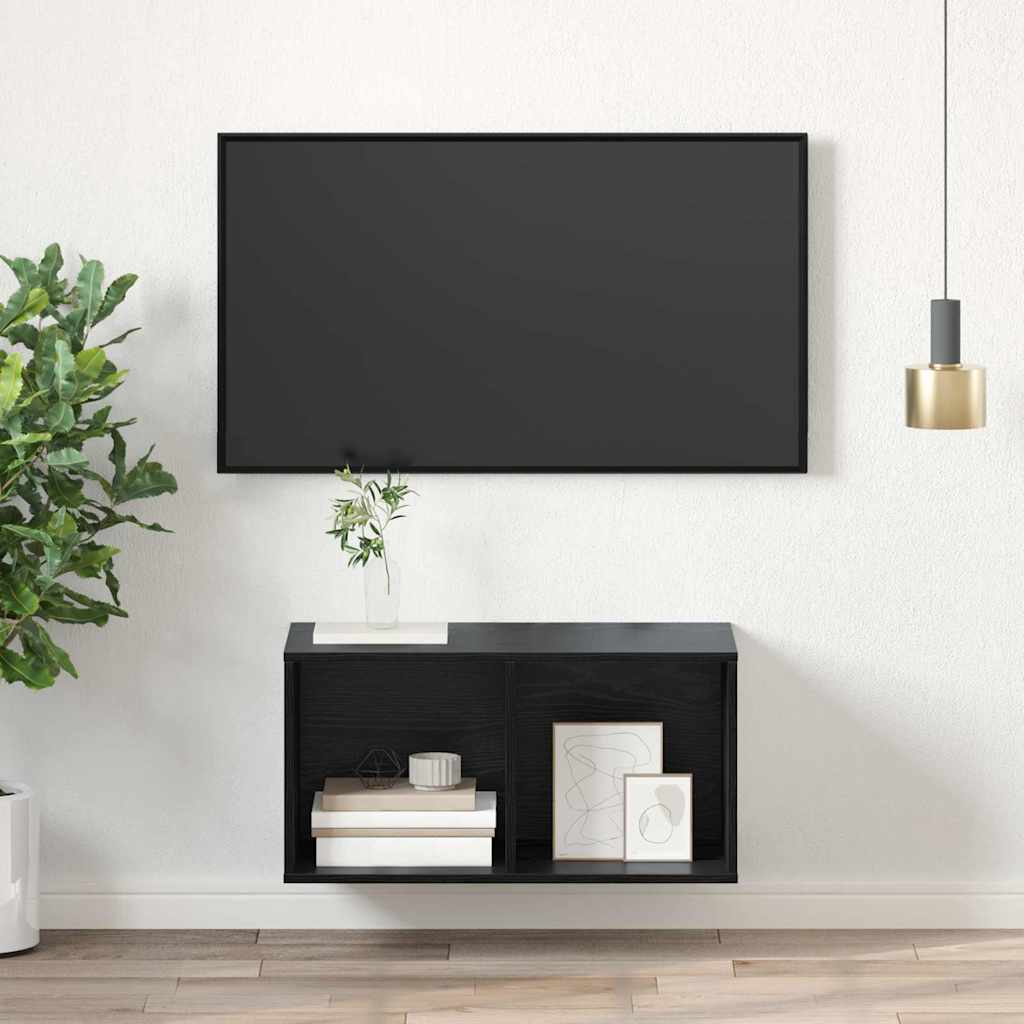 Set TV komoda Crni hrast 37 x 37 x 72 cm Konstruirano drvo