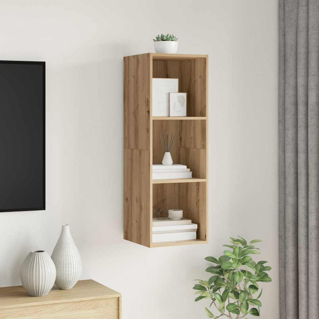 Set TV komoda Zidne Umjetnički hrast 37 x 37 x 107 cm