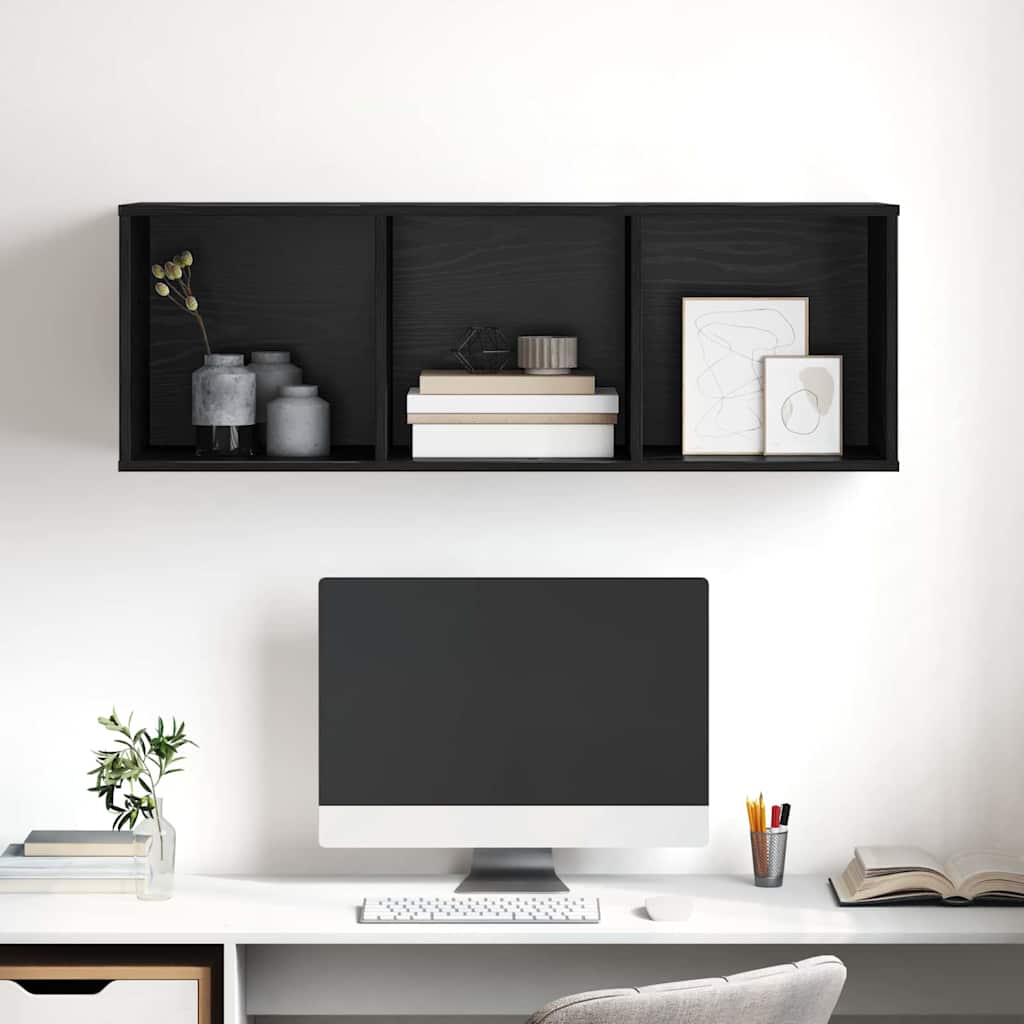 Set TV komoda Crni hrast 37 x 37 x 107 cm Konstruirano drvo