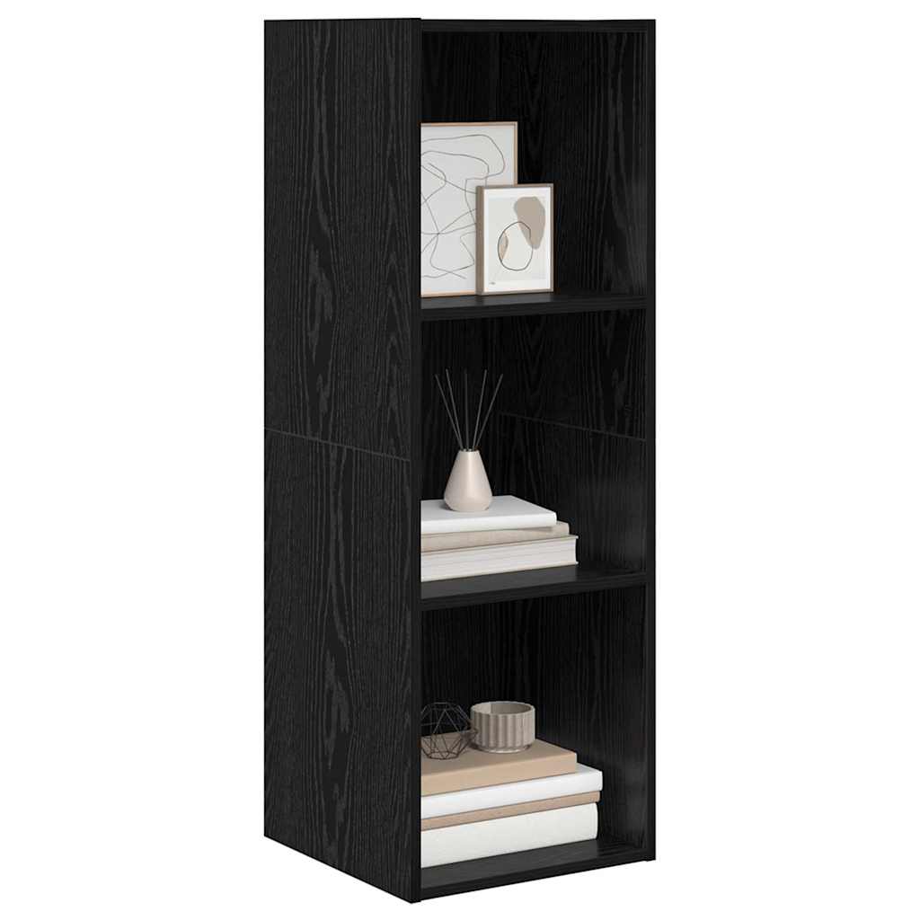 Set TV komoda Crni hrast 37 x 37 x 107 cm Konstruirano drvo