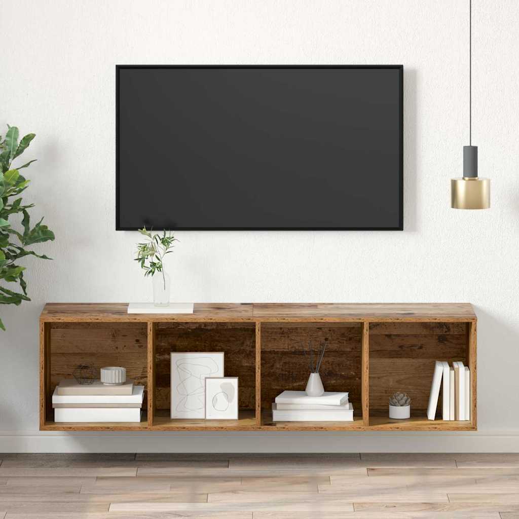 Set TV komoda Staro drvo 37 x 37 x 142,5 cm Konstruirano drvo