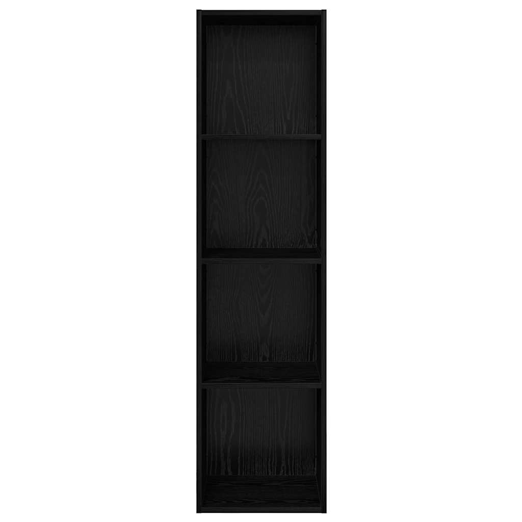 Set TV komoda Crni hrast 37 x 37 x 142,5 cm Konstruirano drvo